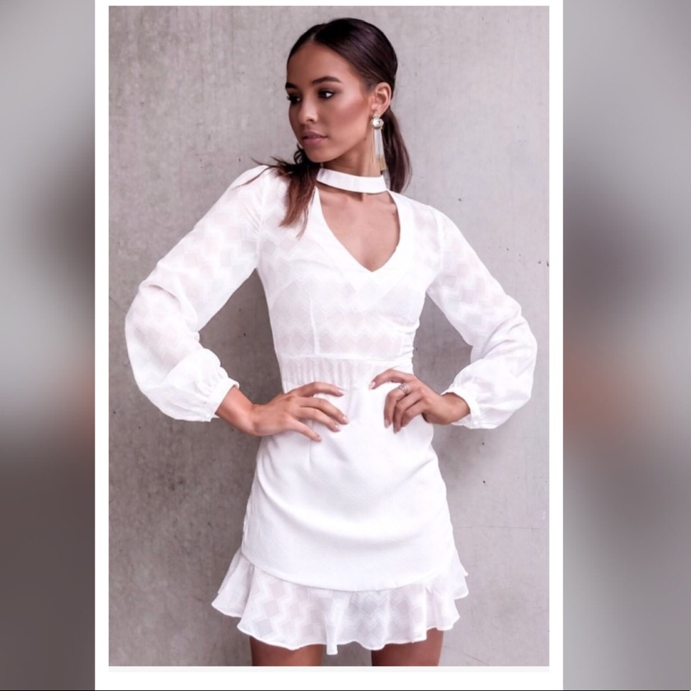 High neck dress